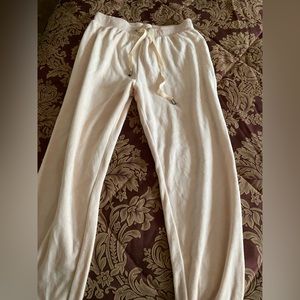 Bebe womens pink velour Joggers